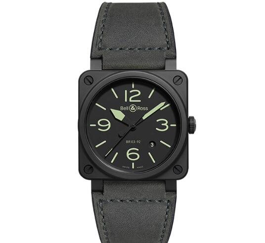 Replica Bell and Ross br0392 Watch BR 03-92 NIGHTLUM BR0392-BL3-CE/SCA